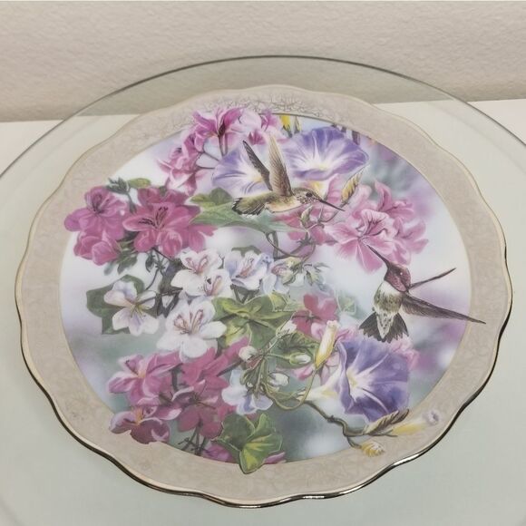 THE Bradford Exchange "Morning Glory" by Janene Grende 1996 Plate no. 9292 A 8" - Picture 8 of 8